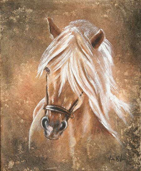 Peinture de haflinger