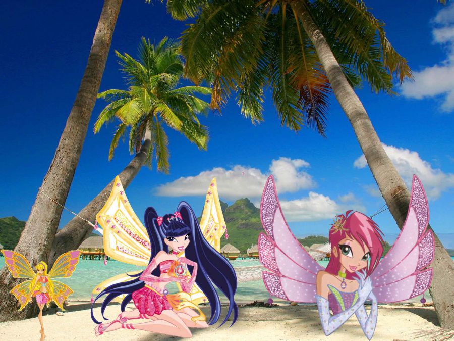 Les Winx enchantix à Bora-Bora