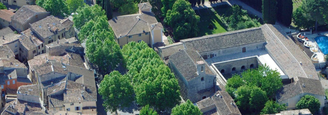 Vue aérienne de l'Abbaye