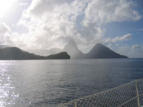 Les 2 Pitons à Ste Lucie