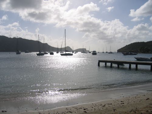 Mouillage à Bequia pour la clearance