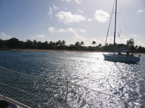 Mouillage dans les Tobago Cays