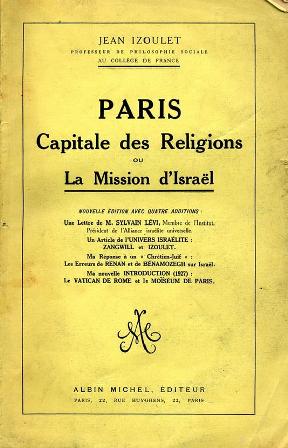 Izoulet Jean - Paris Capitale Des Religions Ou La Mission D Israel_001.jpg