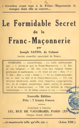Joseph Santo - Le formidable secret de la franc-maçonnerie.jpg