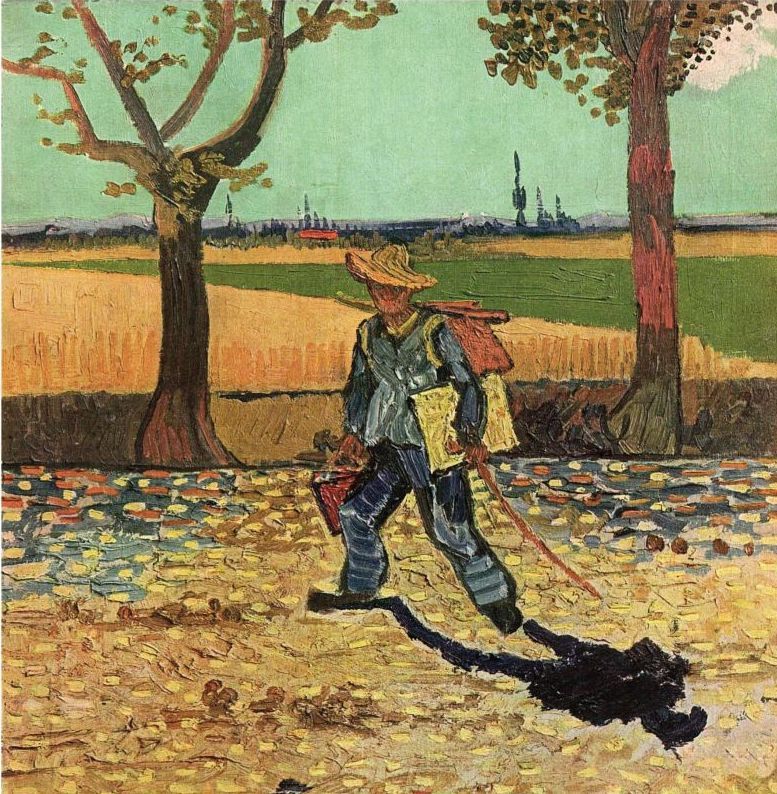 Le peintre sur le chemin de Tarascon - 1888.jpg