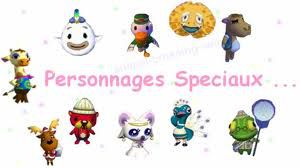 Les personnages spéciaux animal crossing ds