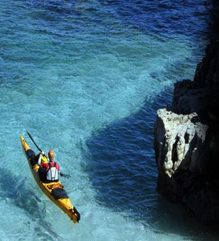 Kayaka sur les iles