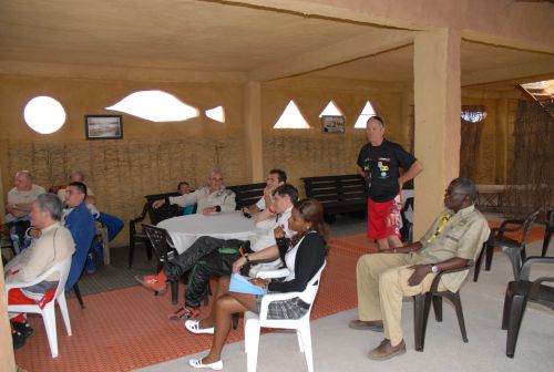 Briefing au circuit de Dakar 