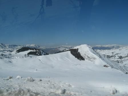 Neige sur la route Sétif - El Mawane - Bougaa