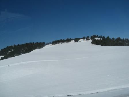 Neige sur la route Sétif - El Mawane - Bougaa