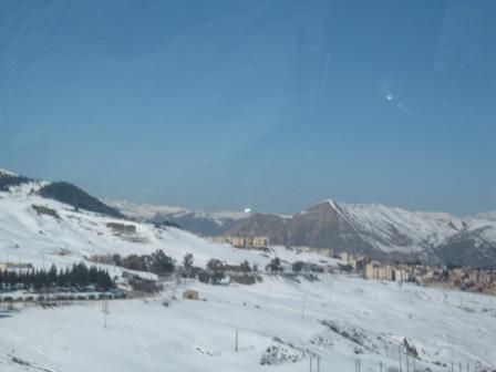 Neige sur la route Sétif - El Mawane - Bougaa