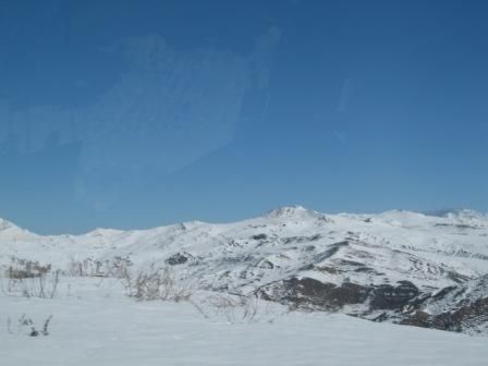 Photos de la neige de février 2012 prises sur la route Sétif - Bougaa.