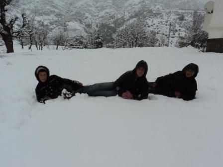 La neige de février 2012 à Draa Kébila