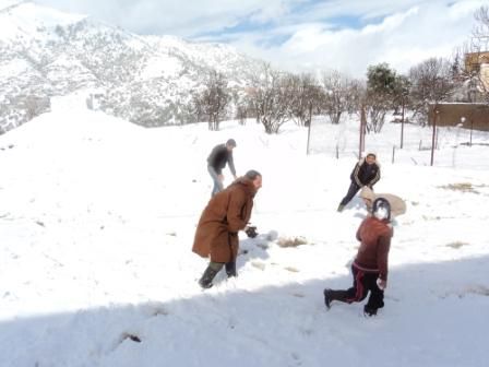 La neige de février 2012 à Draa Kébila