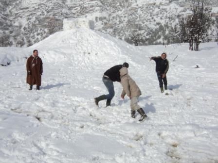 La neige de février 2012 à Draa Kébila