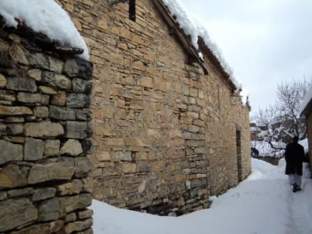 La neige de février 2012 à Bouzelatène