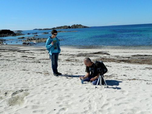 ramassage de sable en écosse ,d 'adherent de l'association