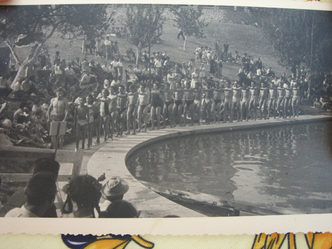 Piscine à Lizon 1950 (photo de Marie-Odile Gay)