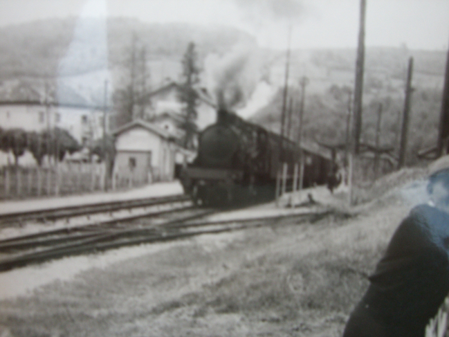 Train à vapeur en gare de Saint-Claude (photo de Marie-Odile Gay)