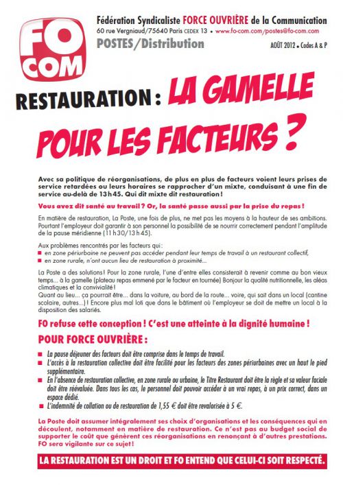 tract restauration