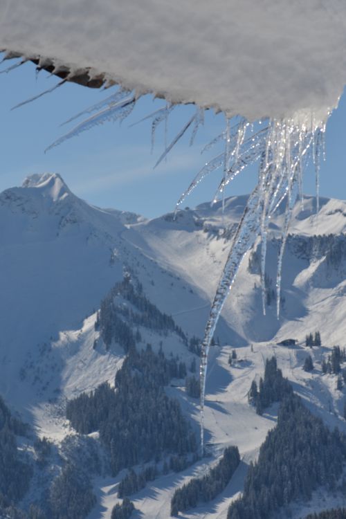 Au dessus du Petit Chatel - Haute Savoie - Randonnée raquettes