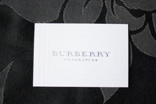 carte parfumée BURBERRY