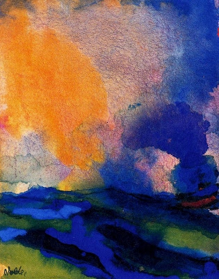 Emil Nolde - Blue green sea with steamer ().jpg