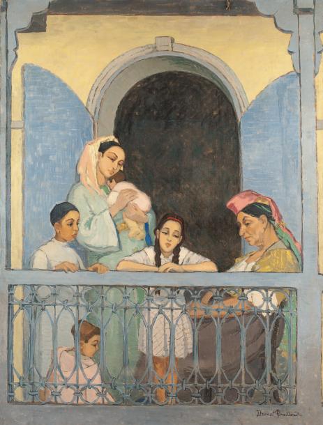 Suzanne Drouet-Reveillaud(1885-1970) Au balcon Mellah de Fez.jpg