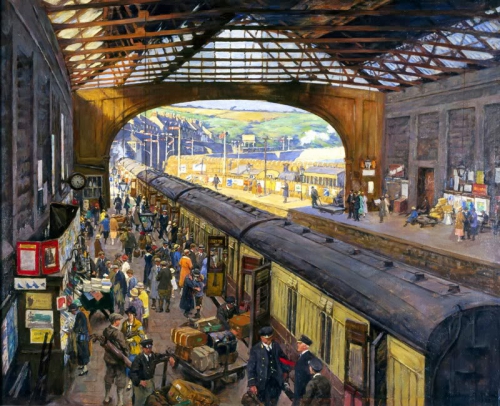 Forbes Stanhope Alexande -The Terminus Penzance Station 1925.jpg