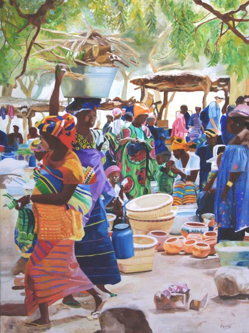 Frania: Marché à Djené