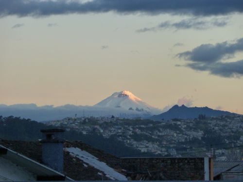 vue de notre terrasse a Quito