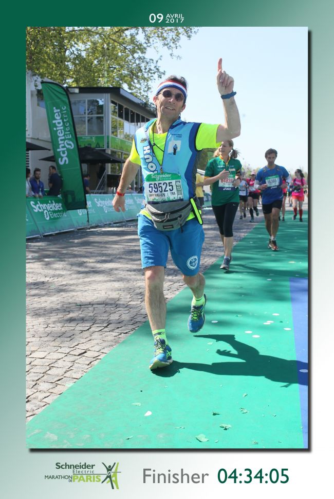 arrivée Marathon de Paris 2017