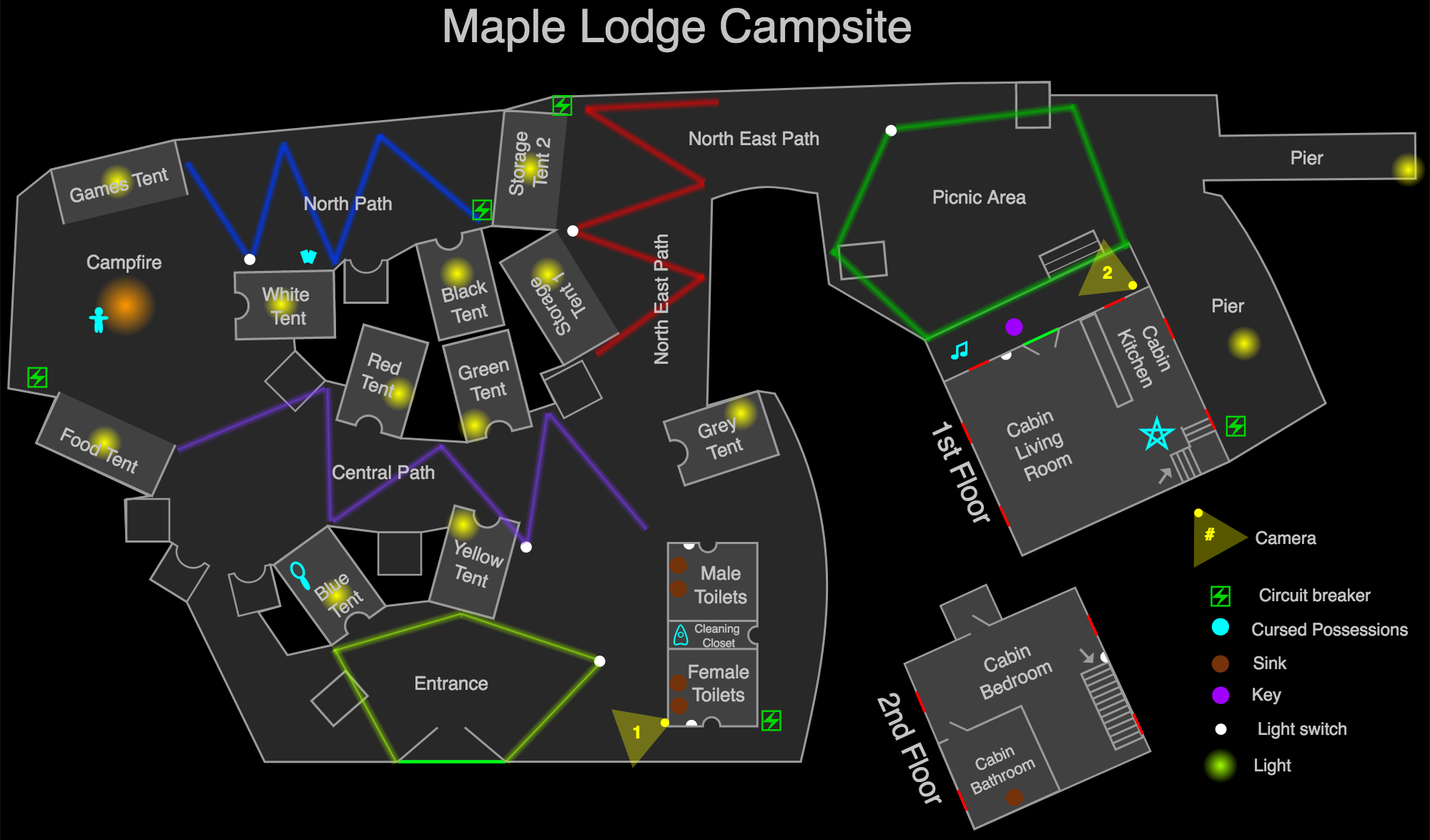 Фазмофобия maple lodge campsite