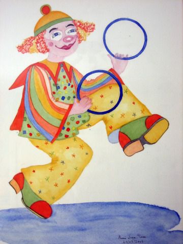 Le clown jongleur