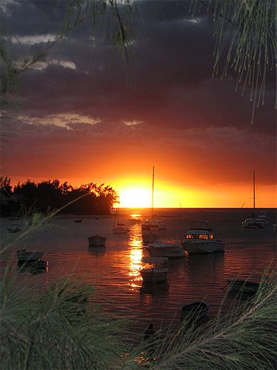 Île Maurice, Rodrigues coucher de soleil