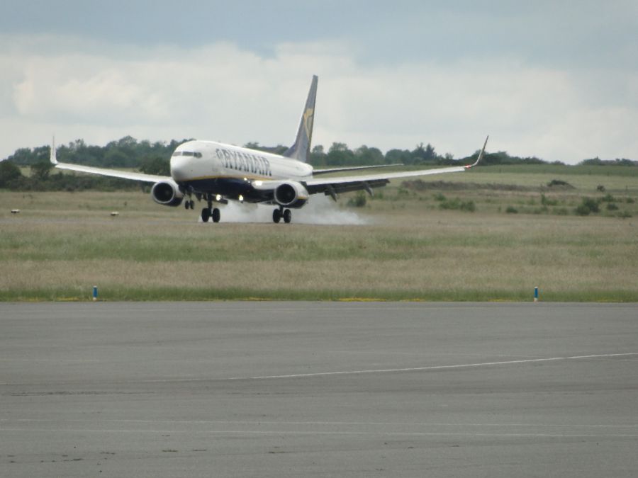 arrivée du vol de londres STANSTED