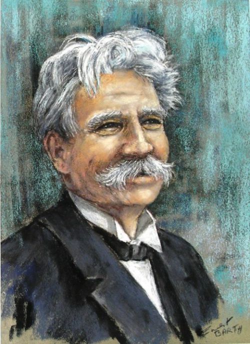 Albert Schweitzer-pastel-36X26