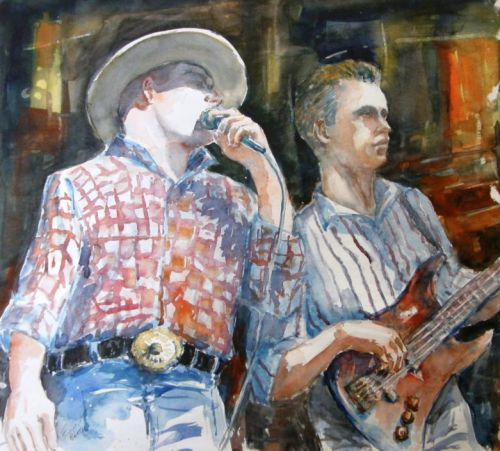 Music country-aquarelle-48X53