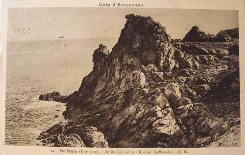 35 Saint Malo - île de Cézembre- Rocher St Brendan.