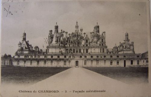Chambord - Le château - façade méridionale