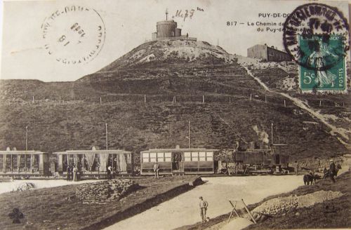 Le Puy de Dôme- chemin de fer au sommet