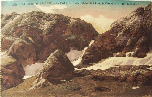 Gavarnie - Le taillon - La fausse brèche - La brèche et la tour de Mallboré