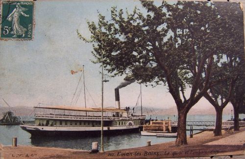 Evian - Le quai et l'embarcadère