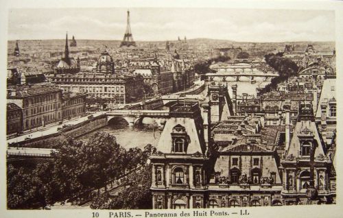 Paris - Panorama des huit ponts