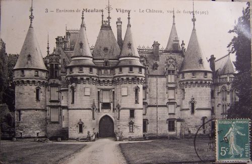 Meulan Vigny - Le château vu de face
