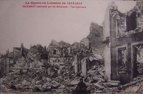 54 Baccarat - après un bombardement allemand