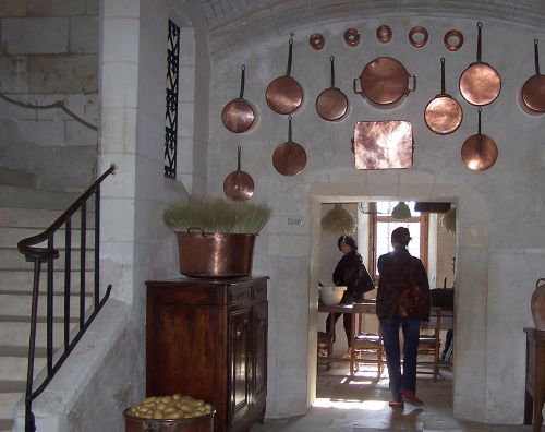 château de Chenonceaux, les cuisines.