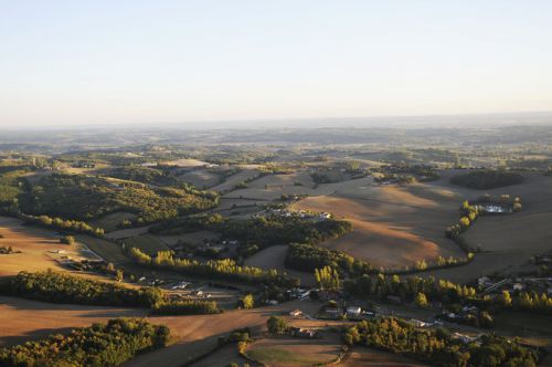 endroit tranquille dans les douces collines