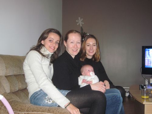 Noël 2011 avec Angie, Aurèle et la petite Nina!