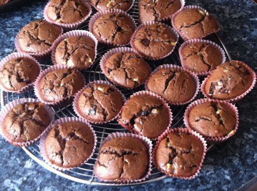 muffins aux 3 chocolats